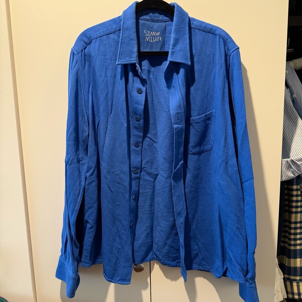 Simon Miller Irvine Cotton-Twill Button-Up Shirt - XL